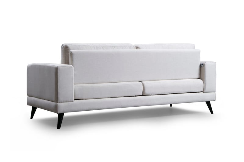 Selder Bäddbar Djup Bäddsoffa i Tyg - Beige - Möbler - Vardagsrum - Bäddsoffor - 3-sits bäddsoffa