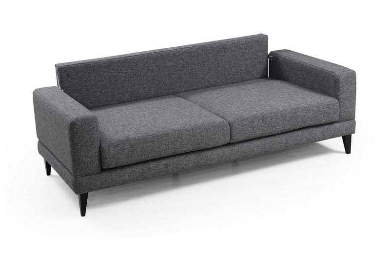 Selder Bäddbar Djup Bäddsoffa i Tyg - Grå - Möbler - Vardagsrum - Bäddsoffor - 3-sits bäddsoffa