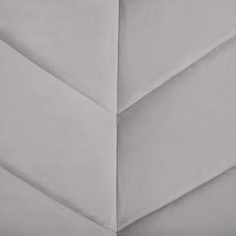 3-sits soffa Senja - Grå, mörkt trä - Möbler - Vardagsrum - Soffor - Sammetssoffor