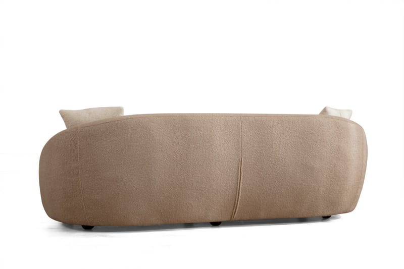 SIRNAK Soffa 3-sits Brun Bouclé - 3-sits soffor