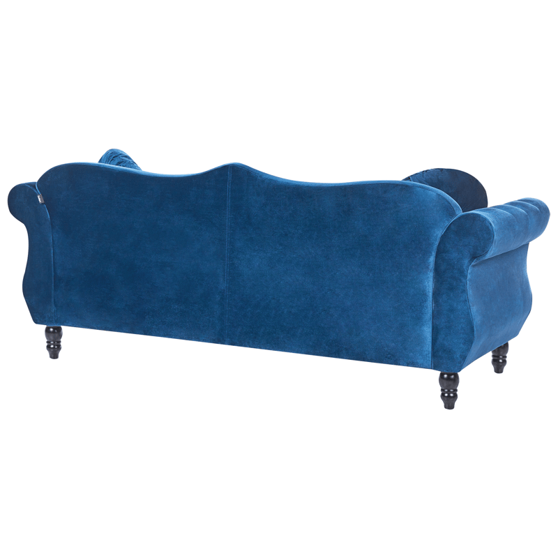 3-sits soffa Skien - Marinblå - Möbler - Vardagsrum - Soffor - Sammetssoffor
