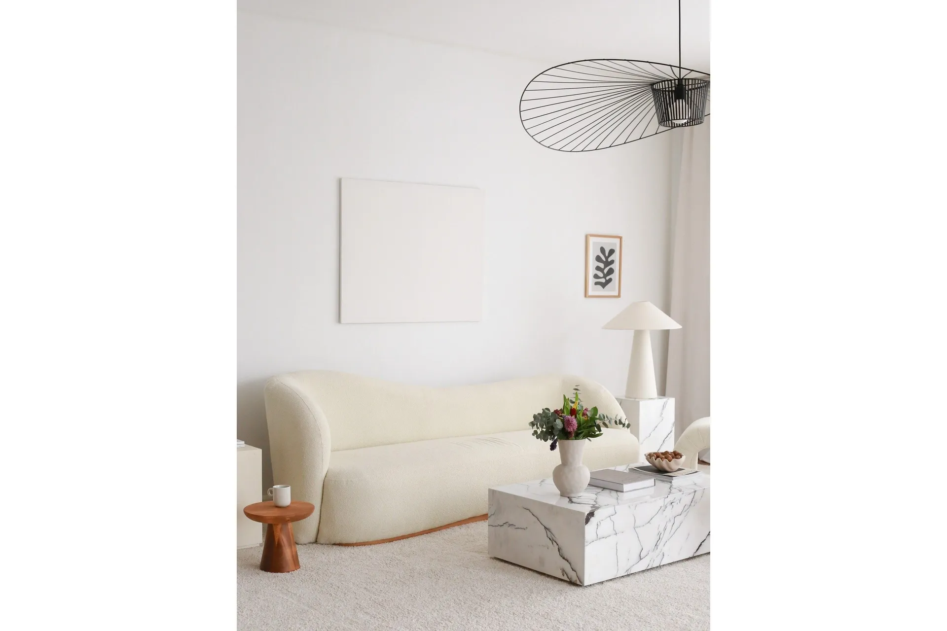 Slon Teddy Soffa 3-sits - Vit