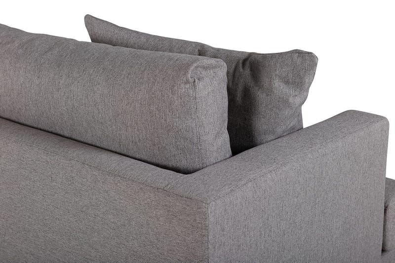 Sofia 3-sits Låg Soffa med Lösa Kuddar i Tyg - Grå - Möbler - Vardagsrum - Soffor - 3-sits soffor
