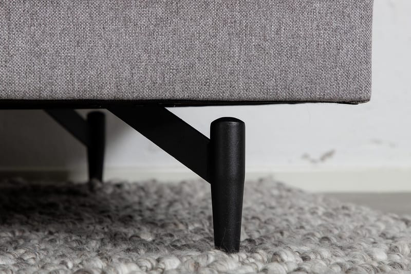 Sofia 3-sits Låg Soffa med Lösa Kuddar i Tyg - Grå - Möbler - Vardagsrum - Soffor - 3-sits soffor