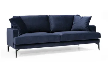 Sowka 3-Sits Soffa - Blå - Möbler - Vardagsrum - Soffor - 3-sits soffor
