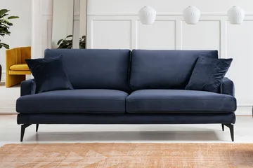 Sowka 3-Sits Soffa - Blå - Möbler - Vardagsrum - Soffor - 3-sits soffor