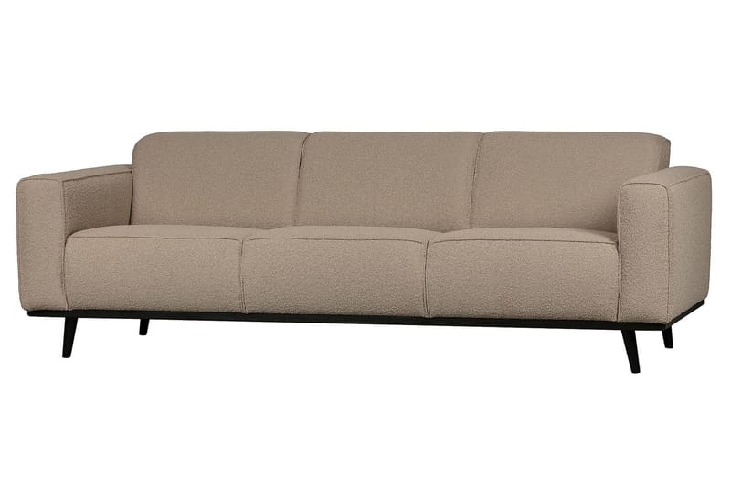 Statement 3-sits Soffa i Bouclé - Beige - Möbler - Vardagsrum - Soffor - 3-sits soffor