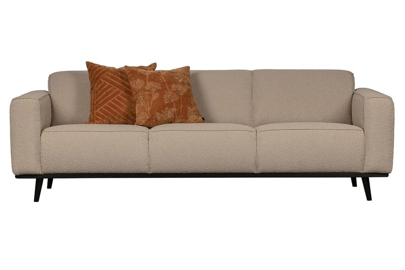Statement 3-sits Soffa i Bouclé - Beige - Möbler - Vardagsrum - Soffor - 3-sits soffor
