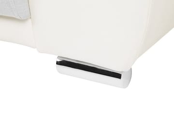 Torpo 3-sits Stor Djup Soffa i Tyg med Konstläderram - Ljusgrå - Möbler - Vardagsrum - Soffor - 3-sits soffor