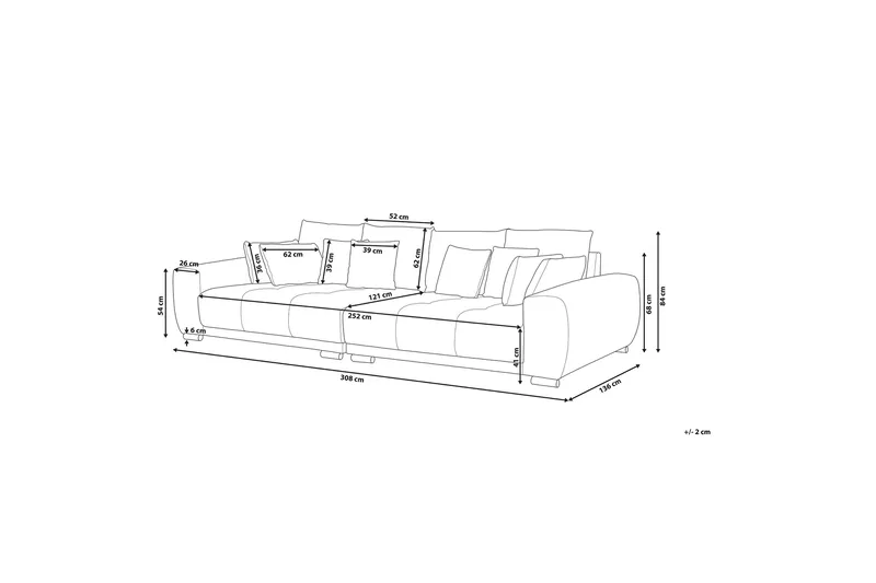 Torpo Soffa 3 Sits - Beige - Möbler - Vardagsrum - Soffor - 3-sits soffor