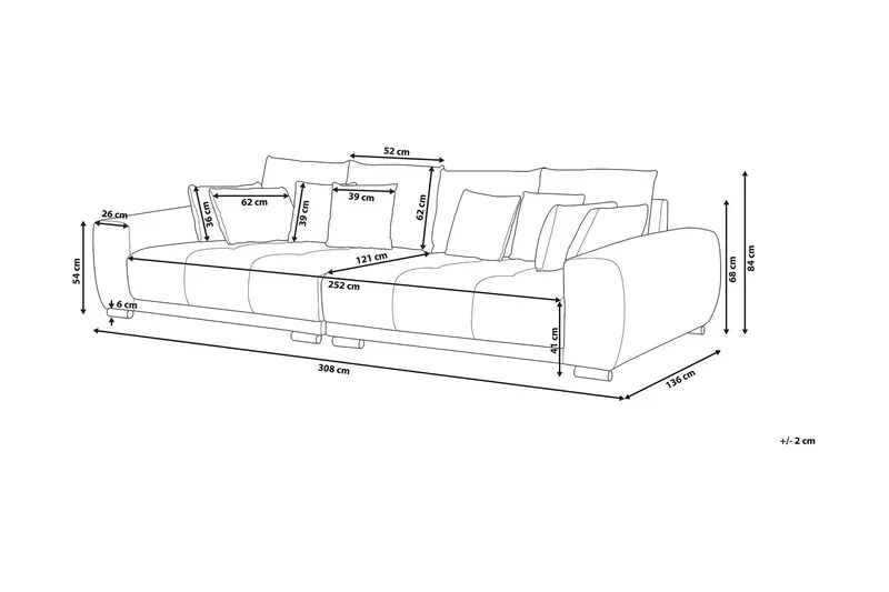 Torpo Soffa 3 Sits - Grå - Möbler - Vardagsrum - Soffor - 3-sits soffor