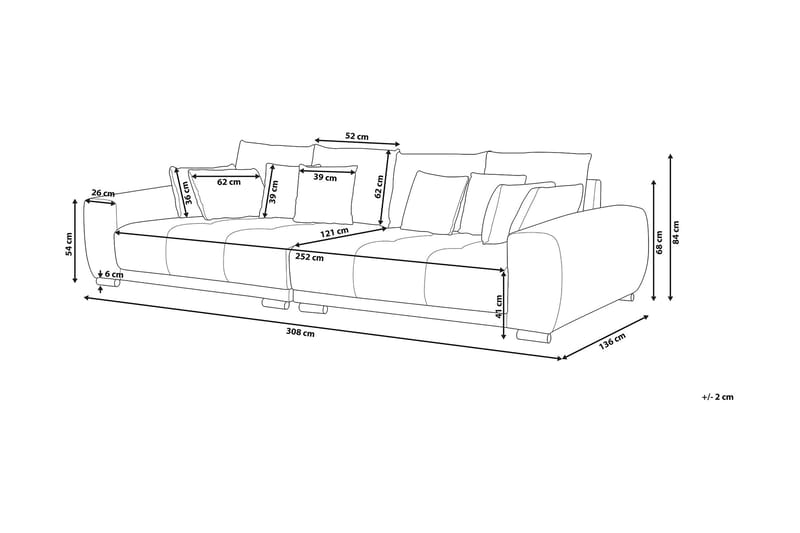 Torpo Soffa 3 Sits - Grå - Möbler - Vardagsrum - Soffor - 3-sits soffor
