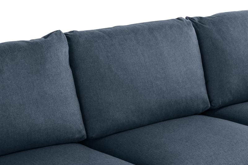 Trend 3-sits Soffa 218 cm med Svängda Armstöd i Tyg - Blå - Möbler - Vardagsrum - Soffor - 3-sits soffor