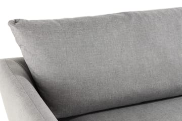 Trend 3-sits Soffa 218 cm med Svängda Armstöd i Tyg - Grå - Möbler - Vardagsrum - Soffor - 3-sits soffor
