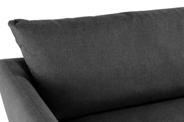 Trend 3-sits Soffa 218 cm med Svängda Armstöd i Tyg - Grå|Svart - Möbler - Vardagsrum - Soffor - 3-sits soffor