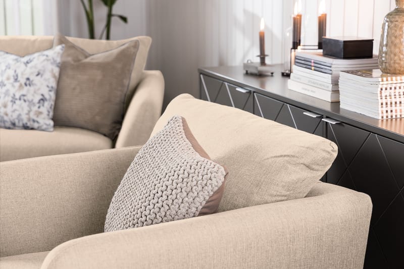 Trend 3-sits Tygsoffa - Beige - Möbler - Vardagsrum - Soffor - 3-sits soffor
