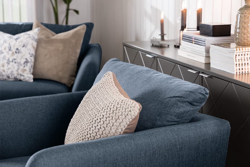 Trend 3-sits Tygsoffa - Mörkblå - Möbler - Vardagsrum - Soffor - 3-sits soffor