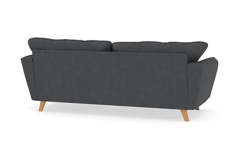 Trend Lyx 3-sits Manchestersoffa - Mörkgrå - Möbler - Vardagsrum - Soffor - 3-sits soffor