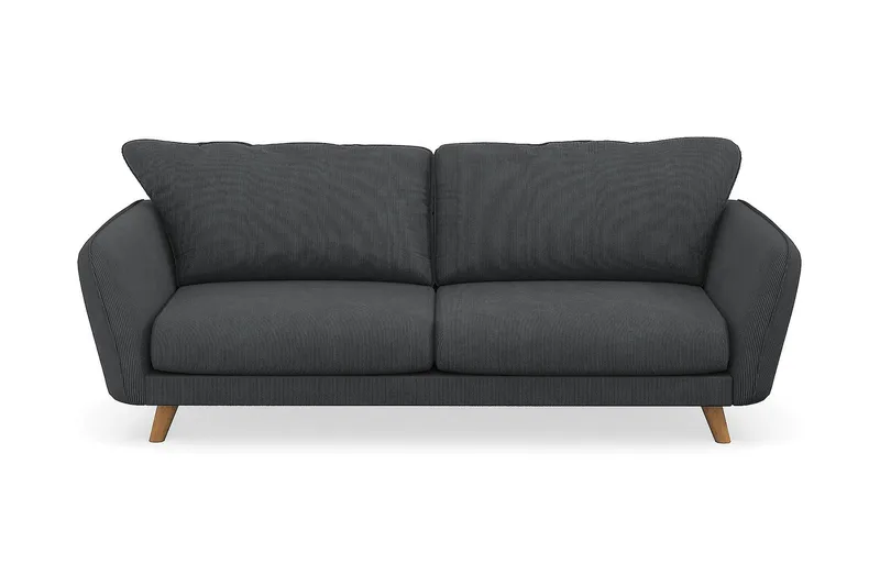 Trend Lyx 3-sits Manchestersoffa - Mörkgrå - Möbler - Vardagsrum - Soffor - 3-sits soffor