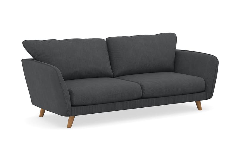 Trend Lyx 3-sits Manchestersoffa - Mörkgrå - Möbler - Vardagsrum - Soffor - 3-sits soffor