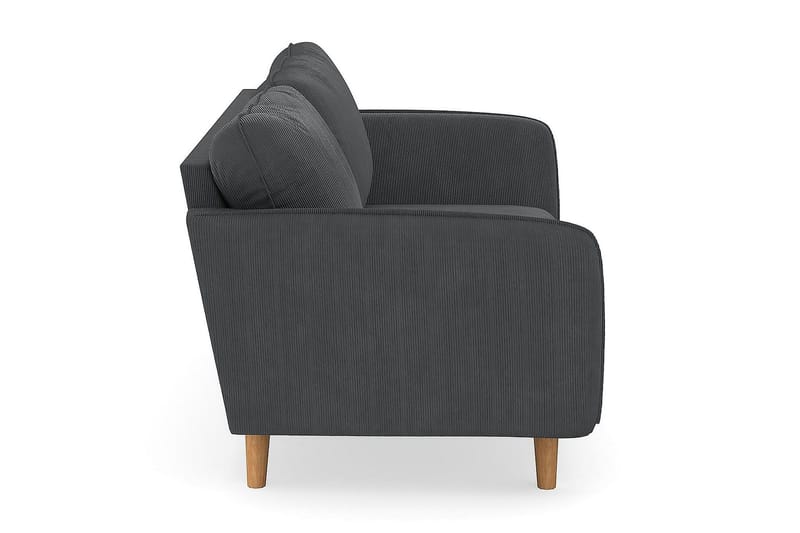 Trend Lyx 3-sits Manchestersoffa - Mörkgrå - Möbler - Vardagsrum - Soffor - 3-sits soffor