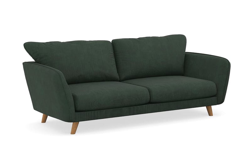 Trend Lyx 3-sits Manchestersoffa - Mörkgrön - Möbler - Vardagsrum - Soffor - 3-sits soffor