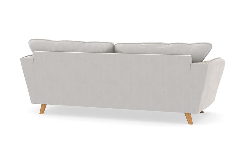 Trend Lyx 3-sits Sammetssoffa - Krämvit - Möbler - Vardagsrum - Soffor - 3-sits soffor