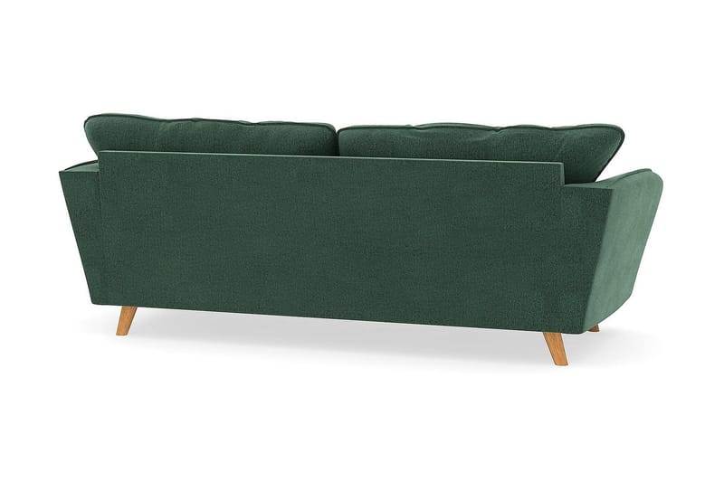 Trend Lyx 3-sits Sammetssoffa - Mörkgrön - Möbler - Vardagsrum - Soffor - 3-sits soffor