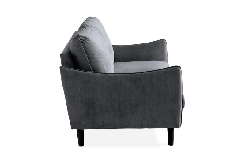 Trend Lyx 3-sits Soffa - Mörkgrå/Svart - Möbler - Vardagsrum - Soffor - 3-sits soffor