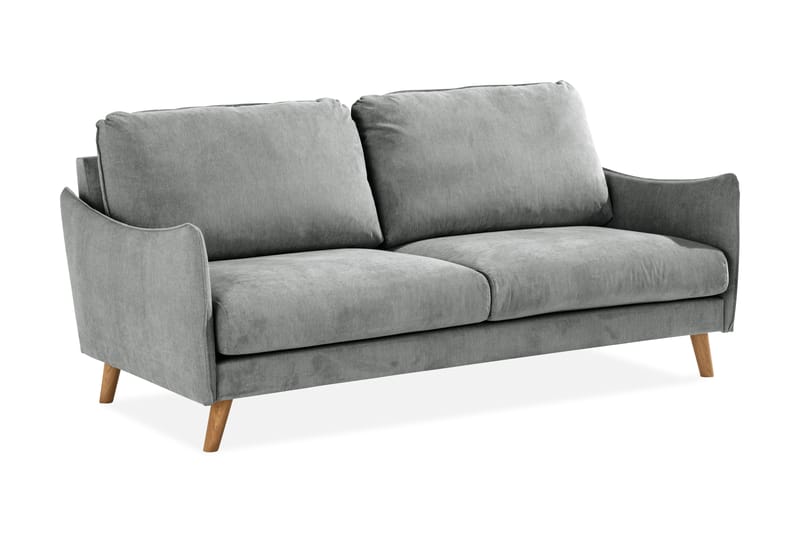 Trend Lyx 3-sits Tygsoffa - Grå - Möbler - Vardagsrum - Soffor - 3-sits soffor