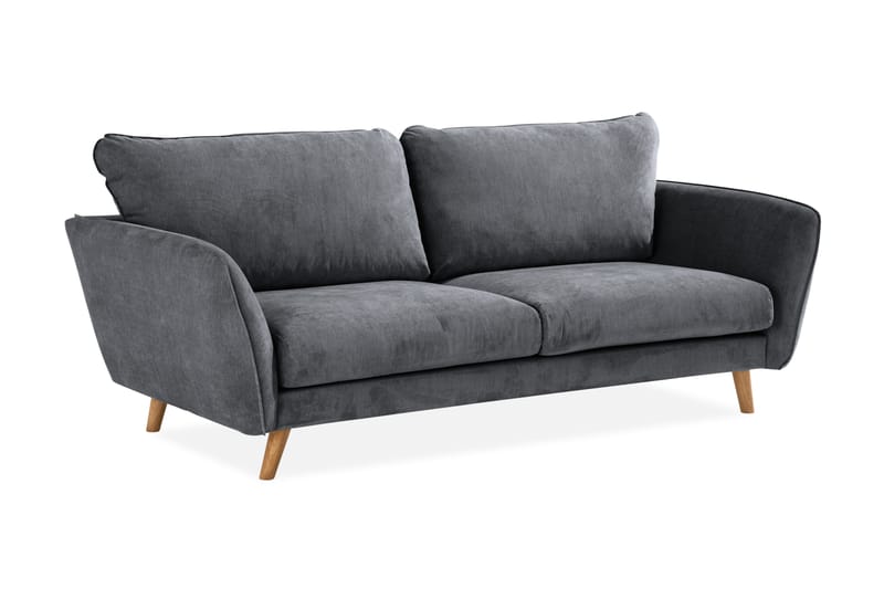 Trend Lyx 3-sits Tygsoffa - Mörkgrå - Möbler - Vardagsrum - Soffor - 3-sits soffor