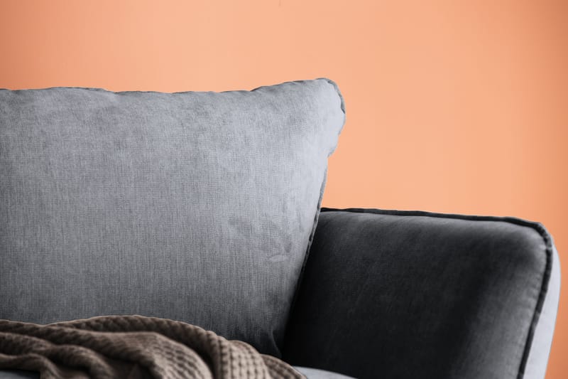 Trend Lyx 3-sits Tygsoffa - Mörkgrå - Möbler - Vardagsrum - Soffor - 3-sits soffor