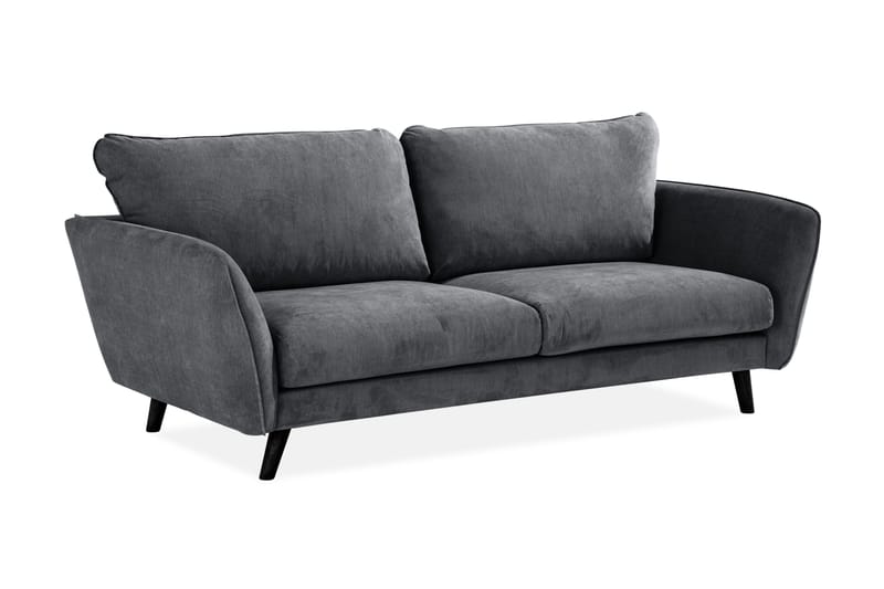 Trend Lyx 3-sits Tygsoffa - Mörkgrå - Möbler - Vardagsrum - Soffor - 3-sits soffor