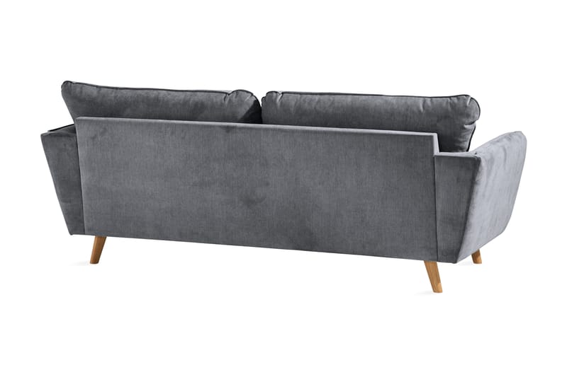 Trend Lyx 3-sits Tygsoffa - Mörkgrå - Möbler - Vardagsrum - Soffor - 3-sits soffor