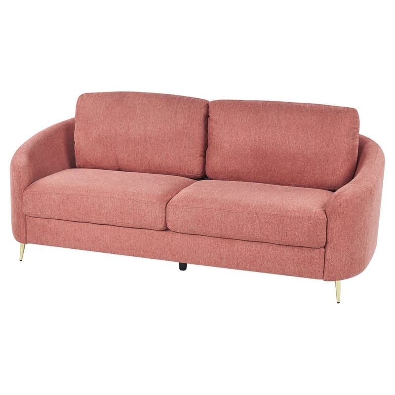 3-sits soffa Trosa - Rosa, guld - Möbler - Vardagsrum - Soffor - 3-sits soffor
