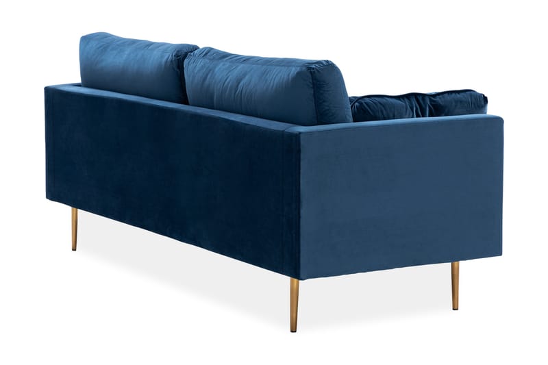 Vanlig Soffa utan divan & schäslong Bloom 3-sits Soffa blue - Möbler - Vardagsrum - Soffor - 3-sits soffor