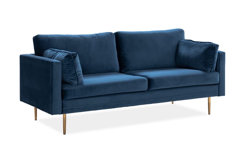 Vanlig Soffa utan divan & schäslong Bloom 3-sits Soffa blue - Möbler - Vardagsrum - Soffor - 3-sits soffor