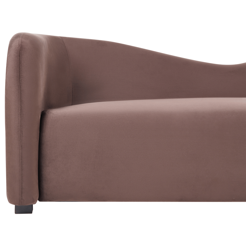 3-sits soffa Veltada - Mörkbrun - Möbler - Vardagsrum - Soffor - Sammetssoffor