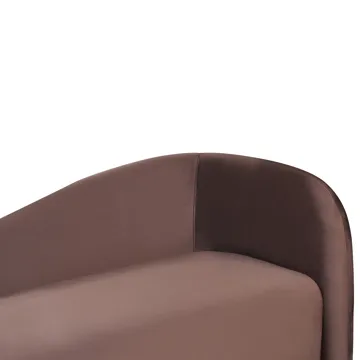 3-sits soffa Veltada - Mörkbrun - Möbler - Vardagsrum - Soffor - Sammetssoffor