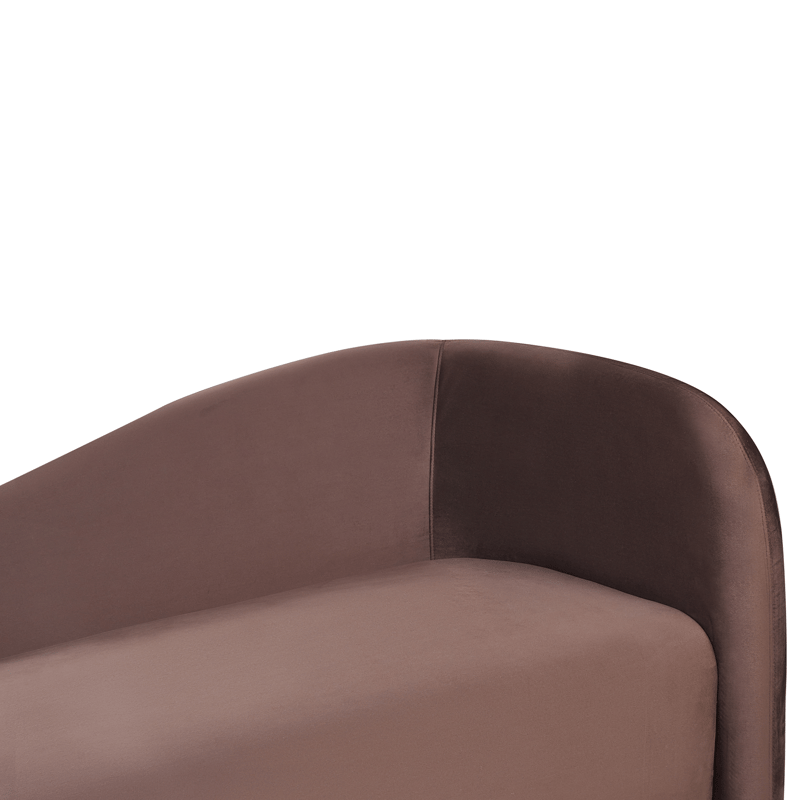 3-sits soffa Veltada - Mörkbrun - Möbler - Vardagsrum - Soffor - Sammetssoffor