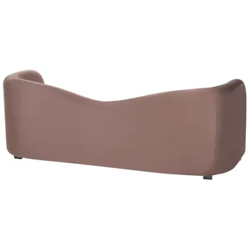 3-sits soffa Veltada - Mörkbrun - Möbler - Vardagsrum - Soffor - Sammetssoffor