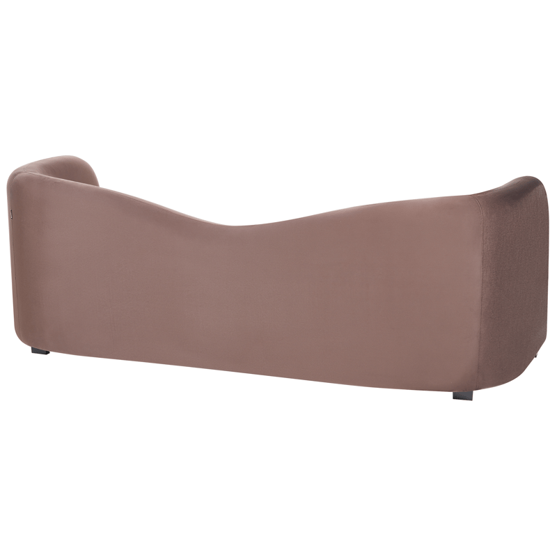 3-sits soffa Veltada - Mörkbrun - Möbler - Vardagsrum - Soffor - Sammetssoffor
