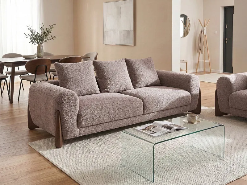 3-sits soffa Vinliden - Mörkbrun, Brun - Möbler - Vardagsrum - Soffor - 3-sits soffor