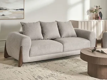 3-sits soffa Vinliden - Mörkbrun, Taupe - Möbler - Vardagsrum - Soffor - 3-sits soffor