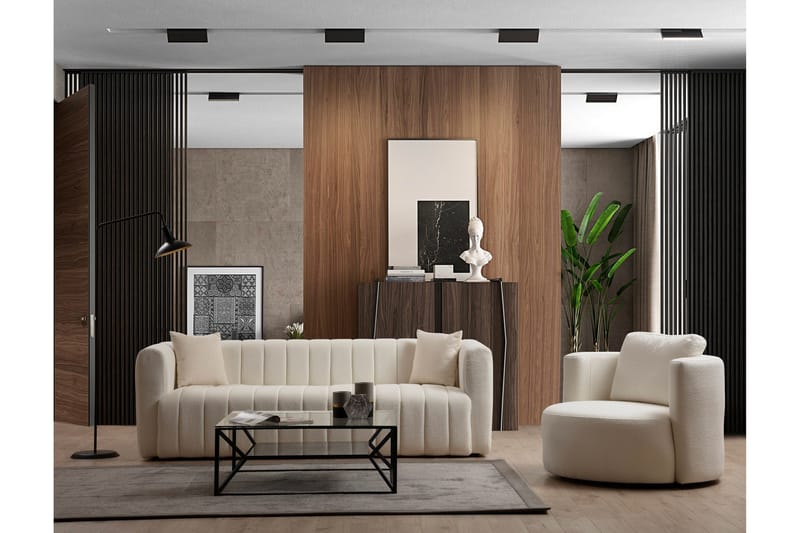 Viraa Soffa 3-sits - Beige - Möbler - Vardagsrum - Soffor - 3-sits soffor