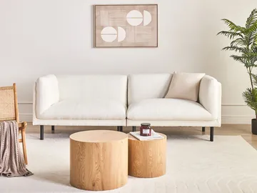 3-sits soffa Vorgod Bouclé - Off-White - Möbler - Vardagsrum - Soffor - 3-sits soffor