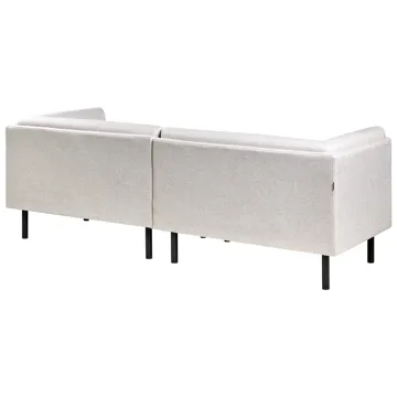 3-sits soffa Vorgod Tyg - Ljusbeige - Möbler - Vardagsrum - Soffor - 3-sits soffor