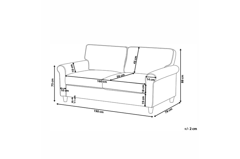 Warmoth 3-sits Soffa - Grå - Möbler - Vardagsrum - Soffor - 3-sits soffor