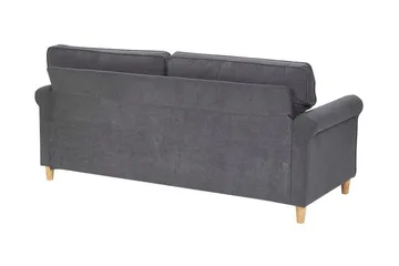 Warmoth Soffa med Rullarmstöd i Tyg - Grå - Möbler - Vardagsrum - Soffor - 3-sits soffor
