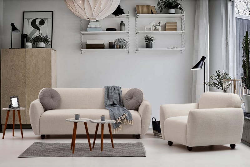 Whitecliffs Soffa 3-sits - Cream - Möbler - Vardagsrum - Soffor - 3-sits soffor